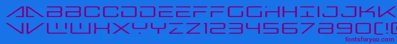 bansheepilotexpand1 Font – Purple Fonts on Blue Background
