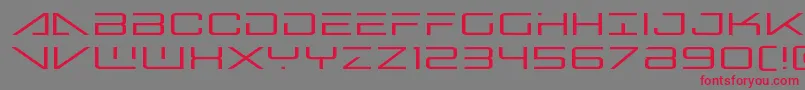 bansheepilotexpand1 Font – Red Fonts on Gray Background