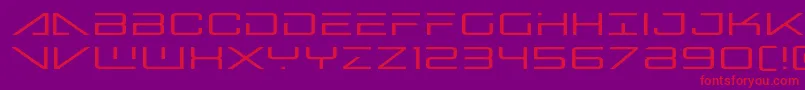 bansheepilotexpand1-Schriftart – Rote Schriften auf violettem Hintergrund