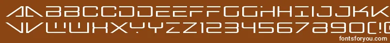 bansheepilotexpand1 Font – White Fonts on Brown Background