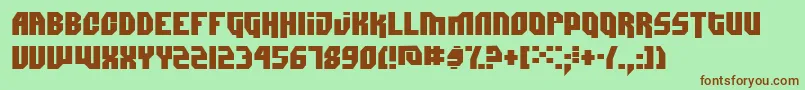 Dimitri Font – Brown Fonts on Green Background