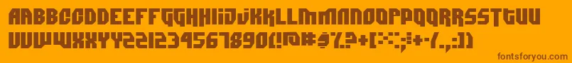 Dimitri Font – Brown Fonts on Orange Background