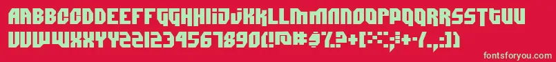 Dimitri Font – Green Fonts on Red Background