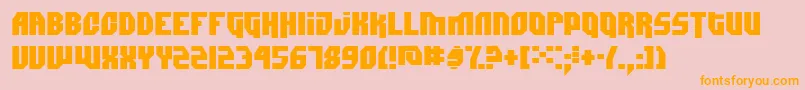 Dimitri Font – Orange Fonts on Pink Background