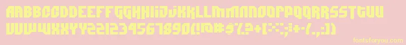 Dimitri Font – Yellow Fonts on Pink Background