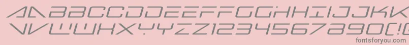 bansheepilotexpandital1-Schriftart – Graue Schriften auf rosa Hintergrund