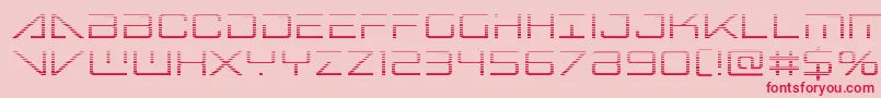 bansheepilotgrad1 Font – Red Fonts on Pink Background