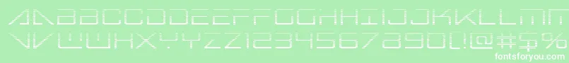 bansheepilotgrad1 Font – White Fonts on Green Background