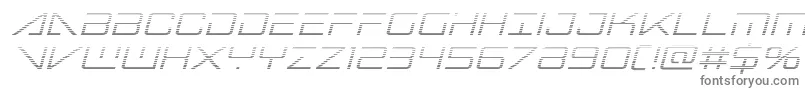 bansheepilotgradital1 Font – Gray Fonts on White Background