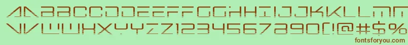 bansheepilothalf1 Font – Brown Fonts on Green Background