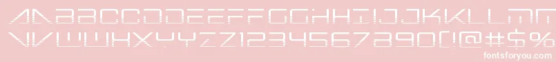 bansheepilothalf1 Font – White Fonts on Pink Background