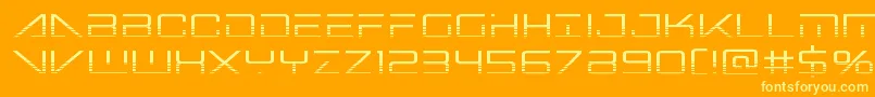 Police bansheepilothalf1 – polices jaunes sur fond orange