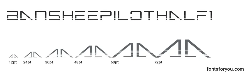 Bansheepilothalf1 Font Sizes