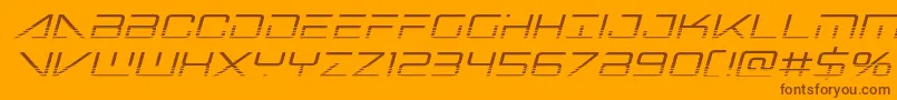 Saiba mais sobre a fonte bansheepilothalfital1 Fonte bansheepilothalfital1 – fontes marrons em um fundo laranja