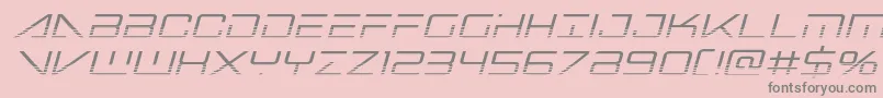 bansheepilothalfital1 Font – Gray Fonts on Pink Background