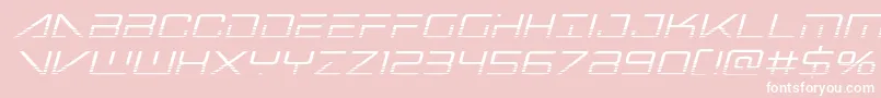 bansheepilothalfital1 Font – White Fonts on Pink Background
