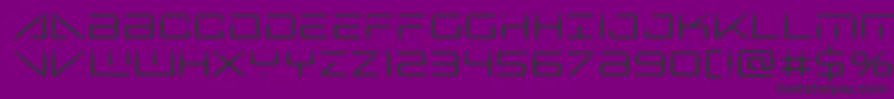 bansheepilotlaser1-fontti – mustat fontit violetilla taustalla