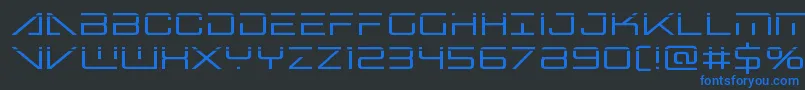 fuente bansheepilotlaser1 – Fuentes Azules Sobre Fondo Negro