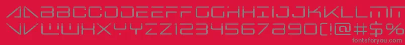 bansheepilotlaser1 Font – Gray Fonts on Red Background