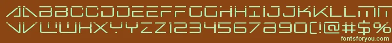 Saiba mais sobre a fonte bansheepilotlaser1 Fonte bansheepilotlaser1 – fontes verdes em um fundo marrom
