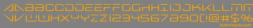 bansheepilotlaser1-fontti – oranssit fontit harmaalla taustalla