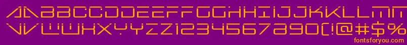 bansheepilotlaser1 Font – Orange Fonts on Purple Background