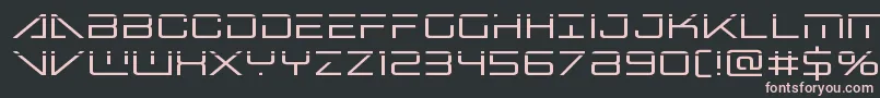フォントbansheepilotlaser1 – 黒い背景にピンクのフォント