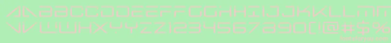 bansheepilotlaser1 Font – Pink Fonts on Green Background