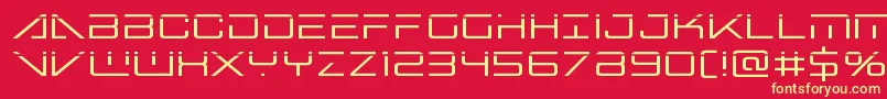 fuente bansheepilotlaser1 – Fuentes Amarillas Sobre Fondo Rojo