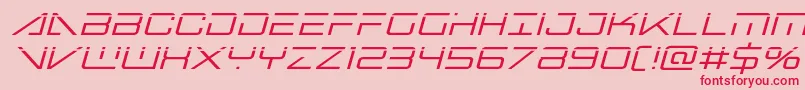 bansheepilotlaserital1-Schriftart – Rote Schriften auf rosa Hintergrund