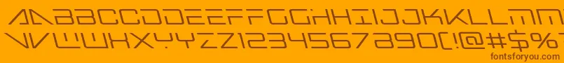 Шрифт bansheepilotleft1 – коричневые шрифты на оранжевом фоне