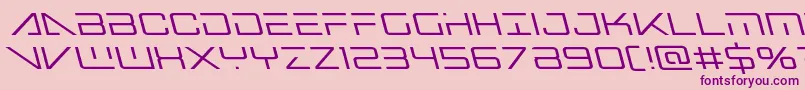 bansheepilotleft1 Font – Purple Fonts on Pink Background