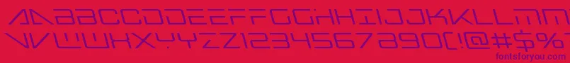 bansheepilotleft1 Font – Purple Fonts on Red Background