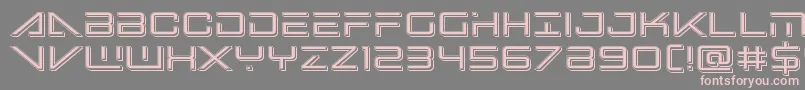 bansheepilotpunch1 Font – Pink Fonts on Gray Background