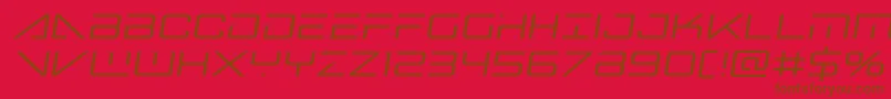 bansheepilotsemital1 Font – Brown Fonts on Red Background