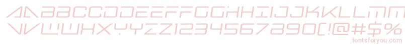 bansheepilotsemital1 Font – Pink Fonts on White Background