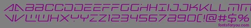 bansheepilotsemital1 Font – Purple Fonts on Gray Background