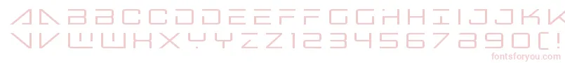 フォントbansheepilottitle1 – 白い背景にピンクのフォント