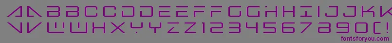 Czcionka bansheepilottitle1 – fioletowe czcionki na szarym tle