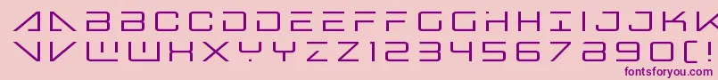 bansheepilottitle1-fontti – violetit fontit vaaleanpunaisella taustalla