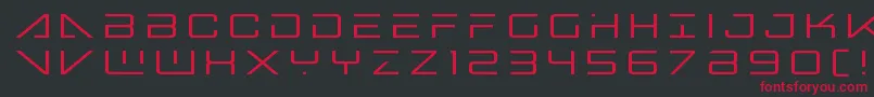 bansheepilottitle1 Font – Red Fonts on Black Background