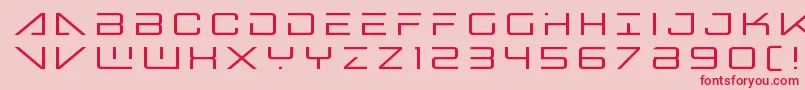 bansheepilottitle1 Font – Red Fonts on Pink Background