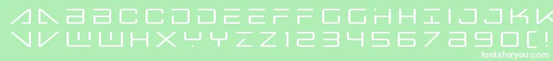 bansheepilottitle1 Font – White Fonts on Green Background