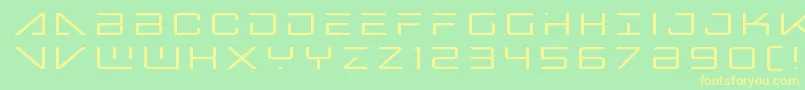 bansheepilottitle1 Font – Yellow Fonts on Green Background