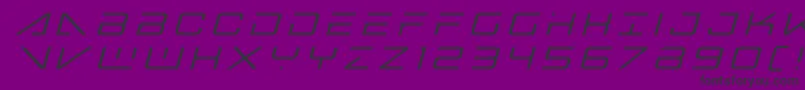 フォントbansheepilottitleital1 – 紫の背景に黒い文字