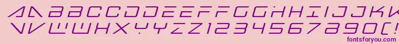 Шрифт bansheepilottitleital1 – фиолетовые шрифты на розовом фоне