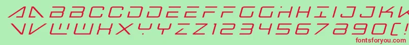 bansheepilottitleital1-Schriftart – Rote Schriften auf grünem Hintergrund