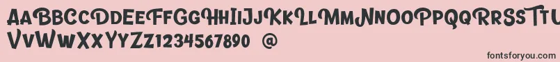 Banthink Font – Black Fonts on Pink Background