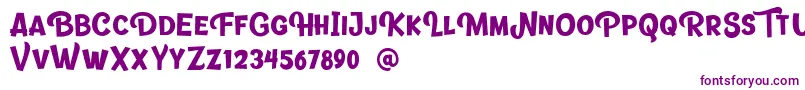 Banthink Font – Purple Fonts on White Background