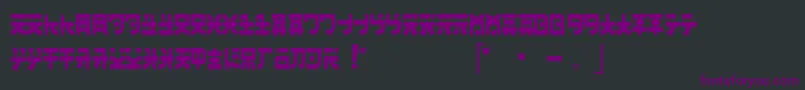 Banzai Font – Purple Fonts on Black Background